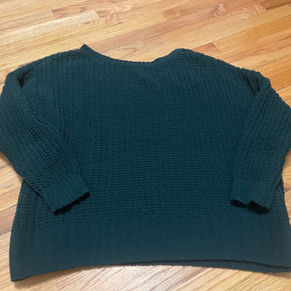 Dark Green Oversized American Eagle Sweater